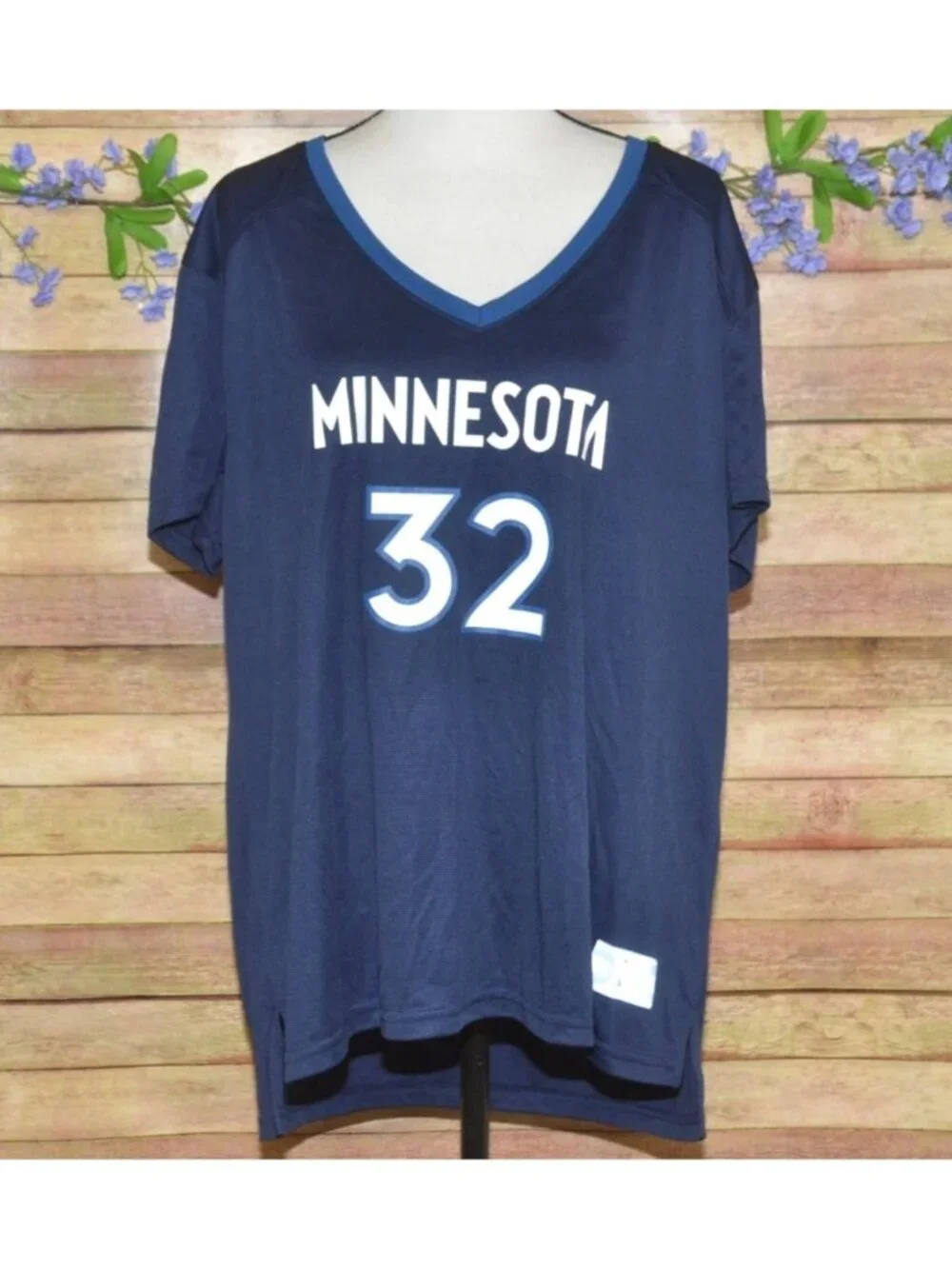 Fanatics Womens Blue Minnesota Timberwolves Towns #32 Jersey Shirt Top Size 2XL